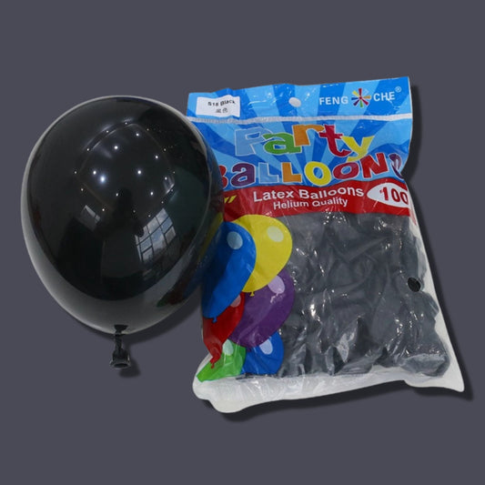 Black 11 inch Latex Balloons