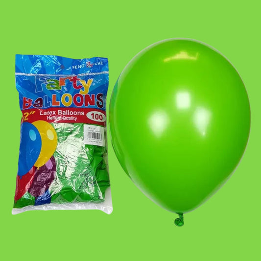 Lime Green 11 inch Latex Balloons