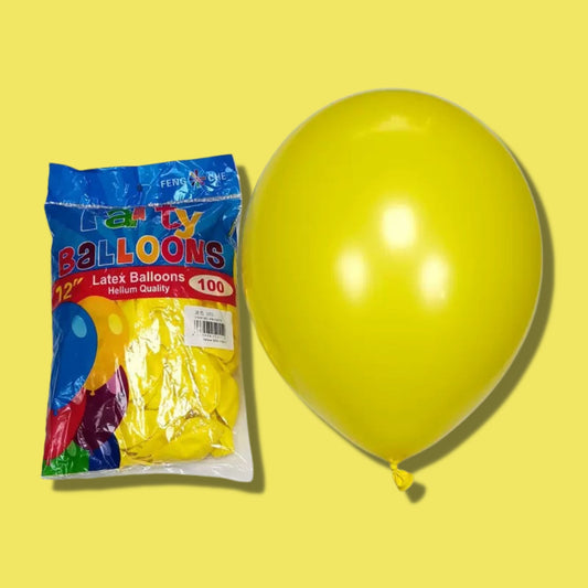 Yellow 11 inch Latex Balloons