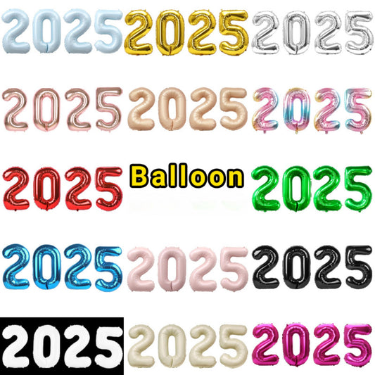 2025 Foil Balloon 32 inch Number Set (air fill only)