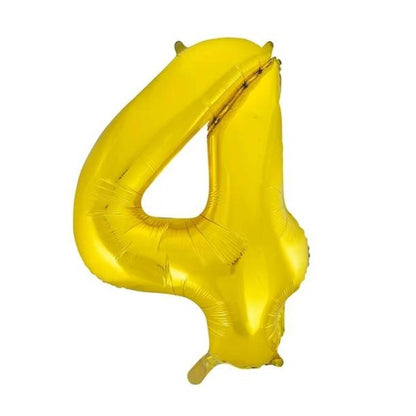 34-Inch Gold Birthday Party Number Balloons – Helium Quality