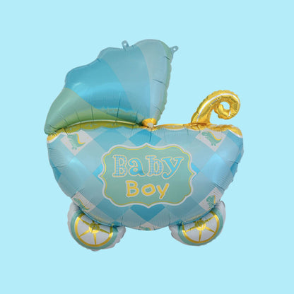 34 inch Baby Boy Cart Foil Balloon