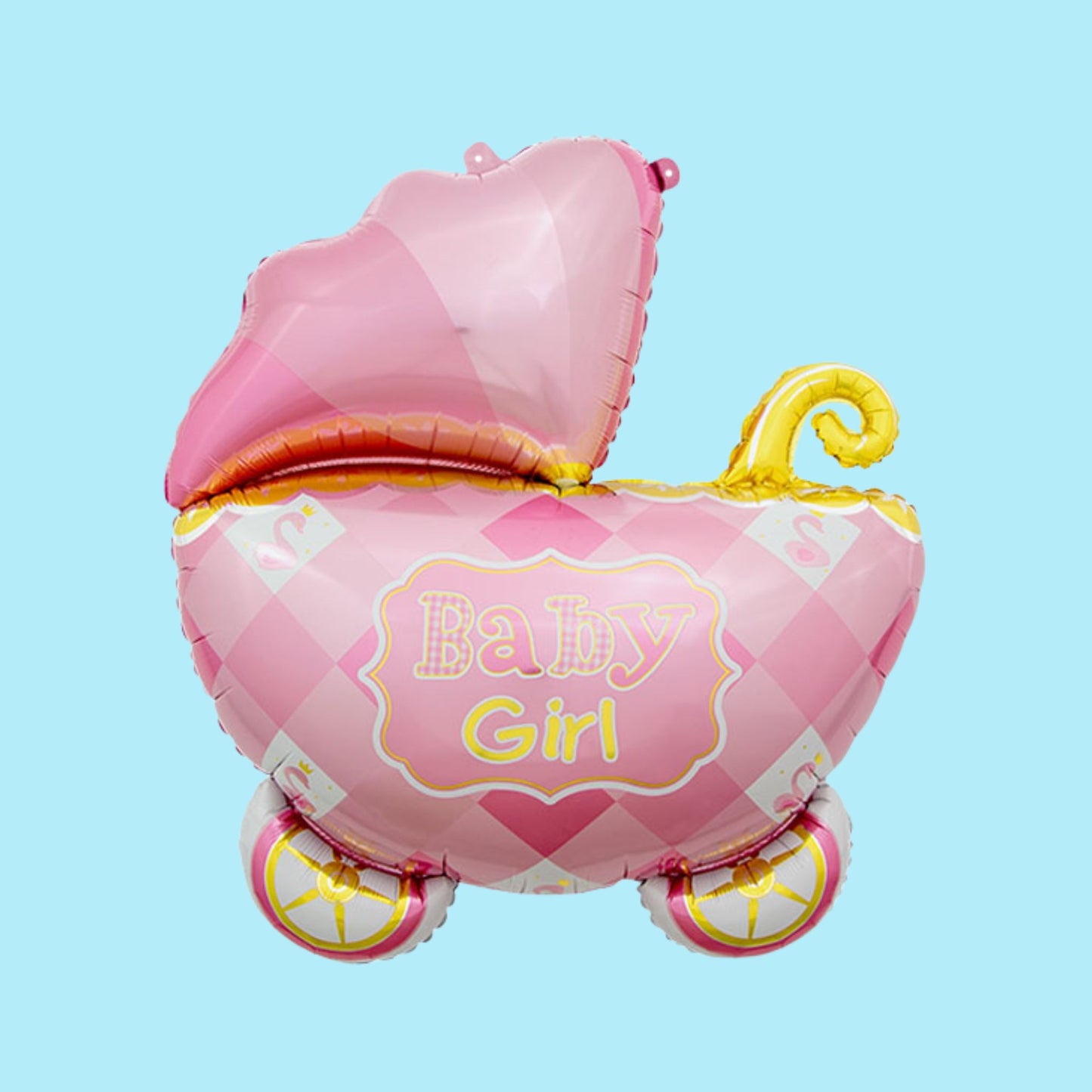 34 inch Baby Girl Cart Foil Balloon