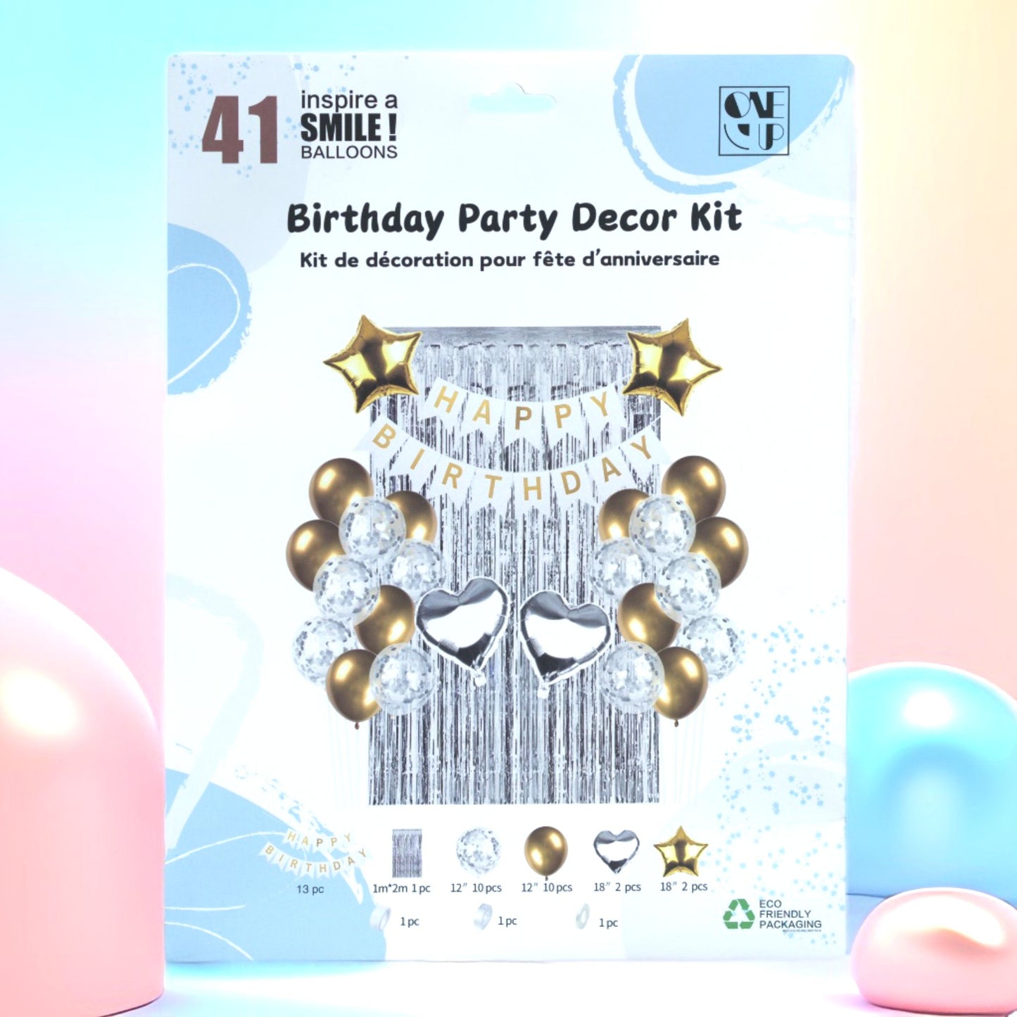 One Up Birthday Decor Kit Super Value