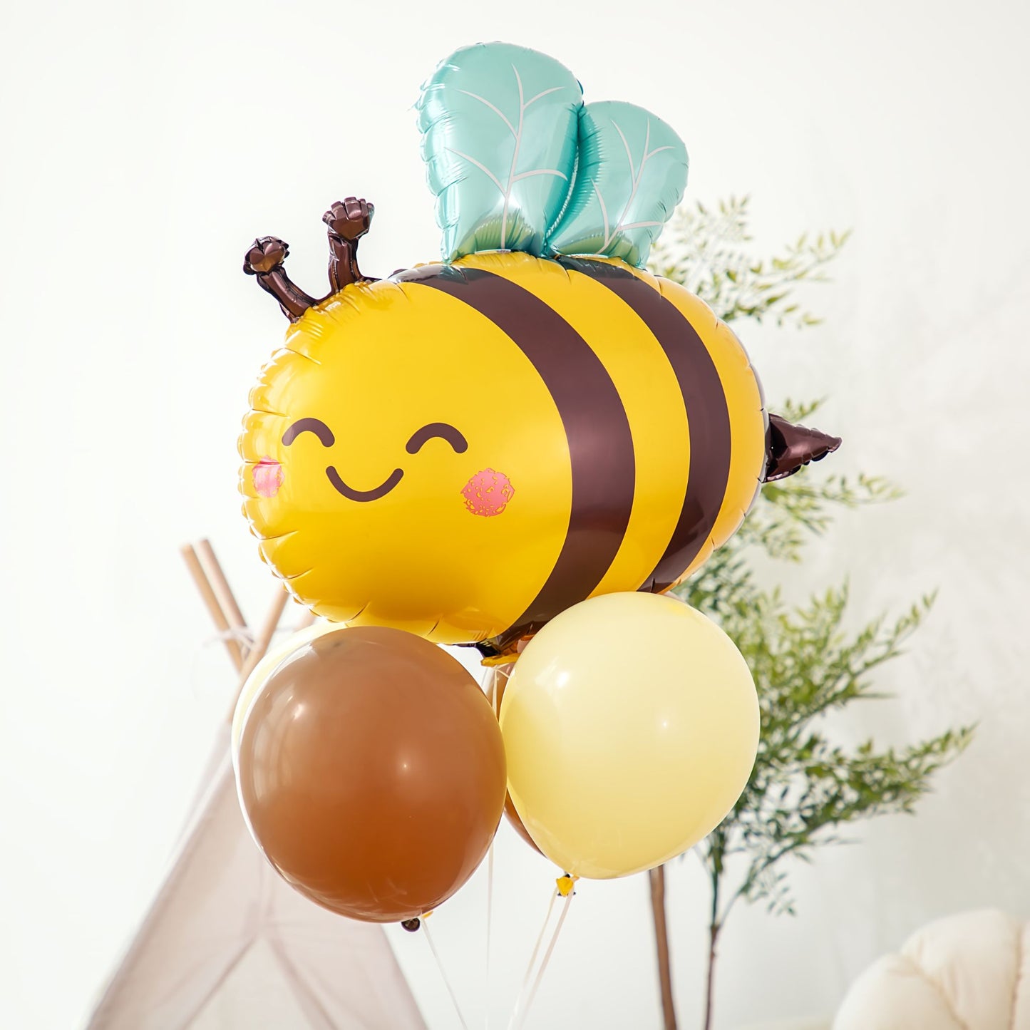 31 Inch Cute Helium Quality Honey Bee Foil Balloon