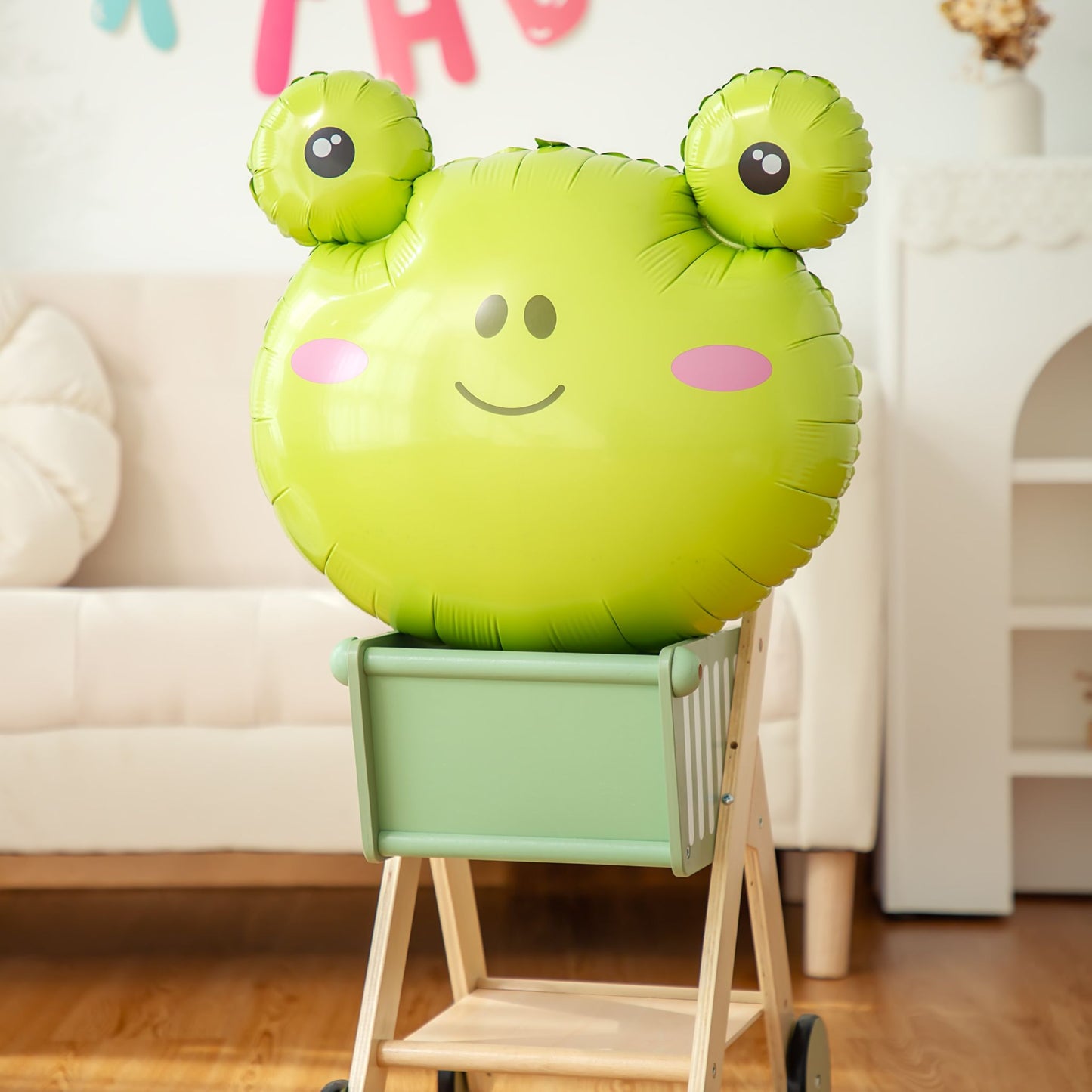 25 Inch Cute Helium Quality Frog Foil Balloon