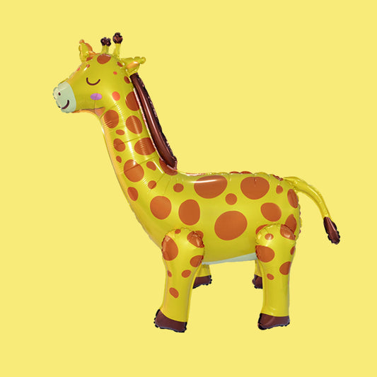 Giraffe Button Foil Balloon