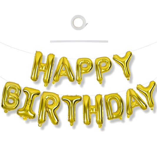 Gold Foil Letter Birthday Banner