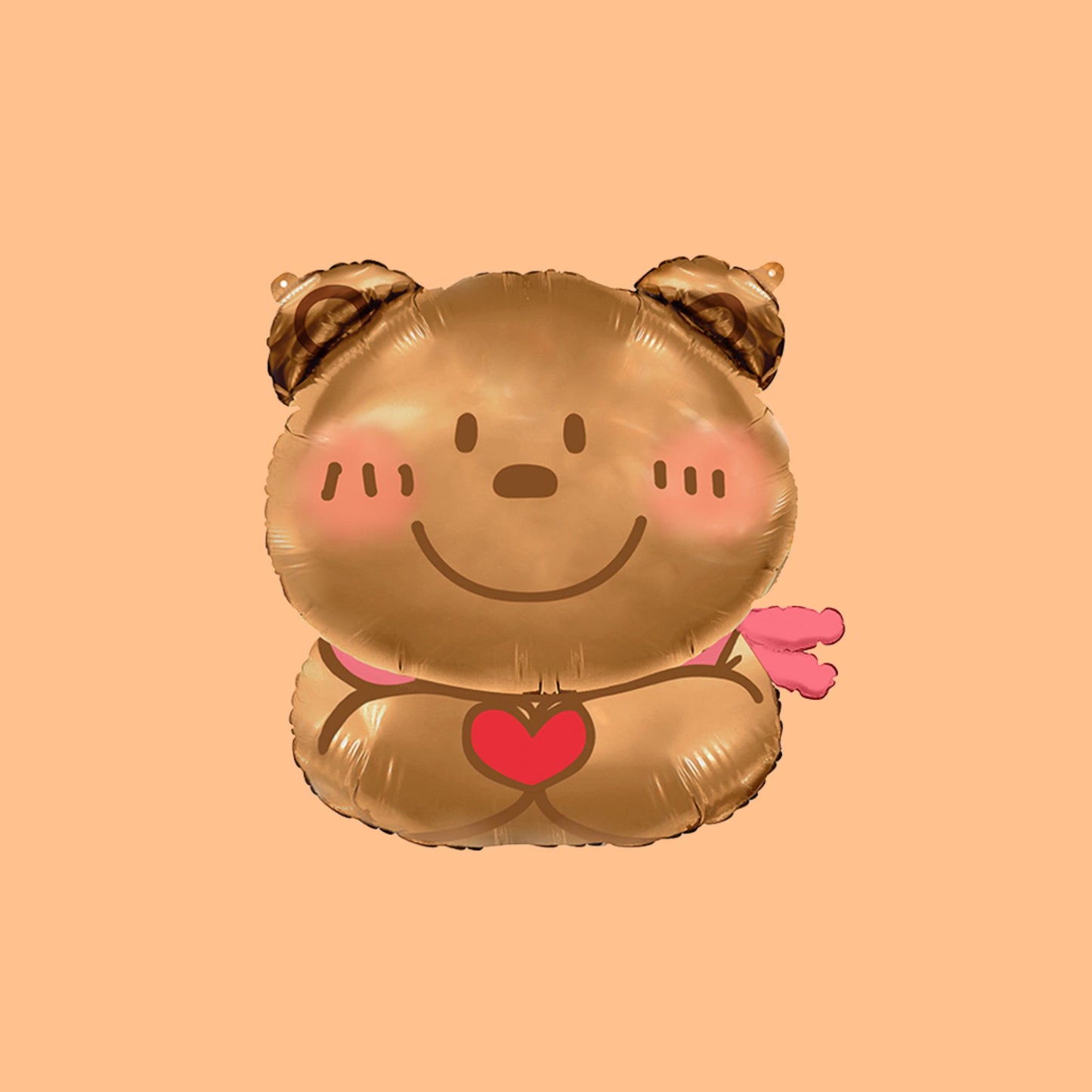 29 inch blushing love teddy bear foil balloon