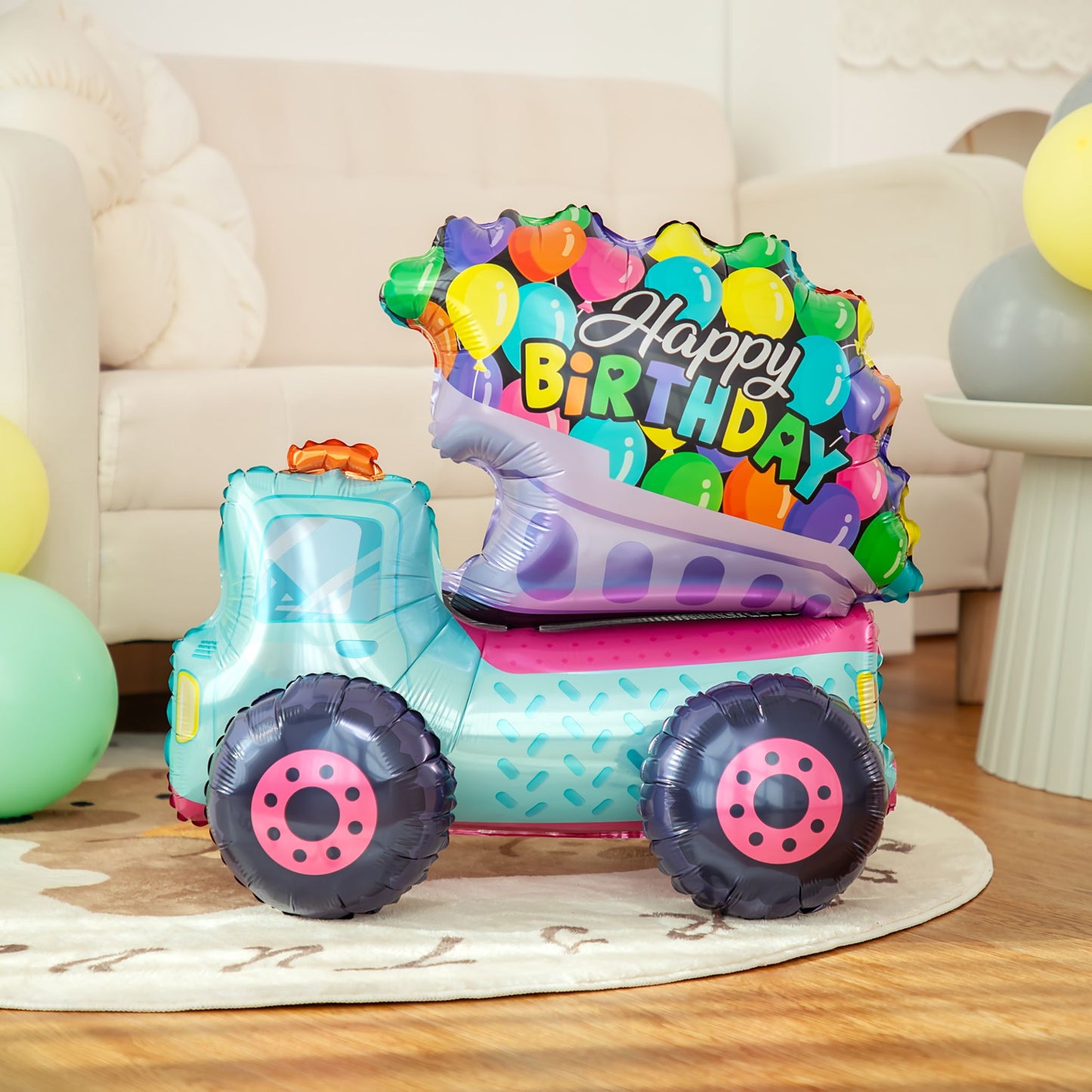 Birthday Car Button Foil Balloon