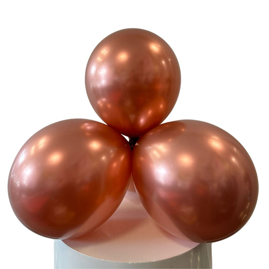 Chrome Rose Gold 11 inch Latex Balloons (50PCS)