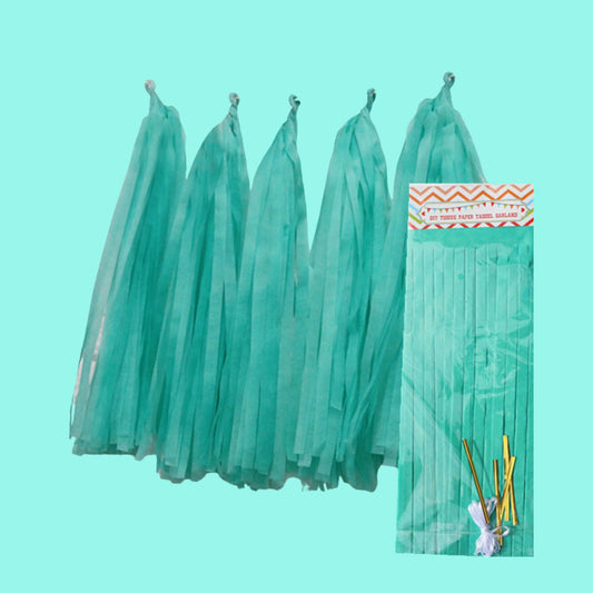 Tiffany Blue Paper Tassel