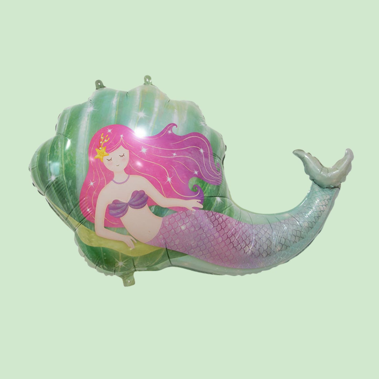 25 inch Sea Shell Mermaid Foil Balloon