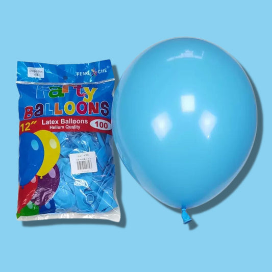 Sky Blue 11 inch Latex Balloons