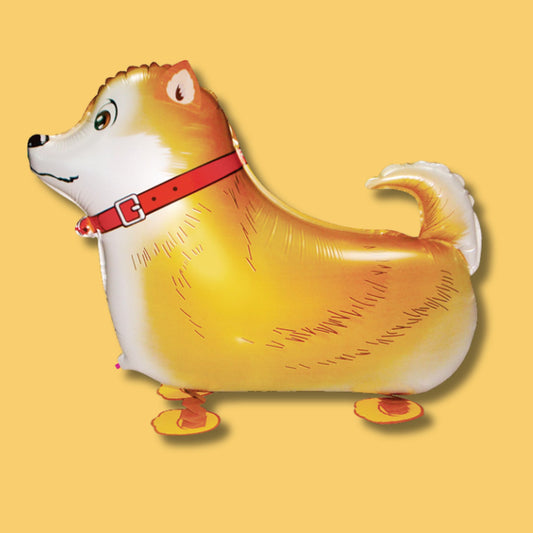 22 Inch Cute Helium Quality Walking Dog Foil Balloon